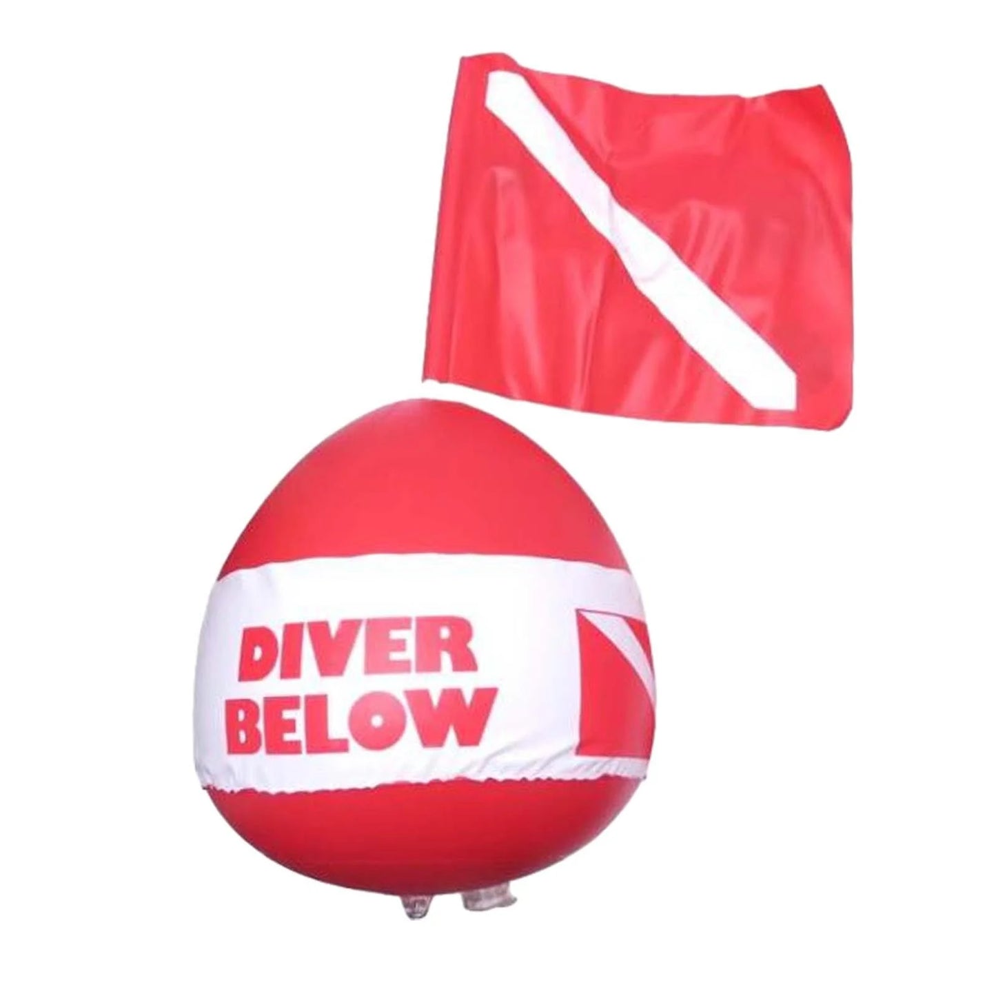 Yotijar buoy float ball with dive flag for snorkeling surface signaling beach diving