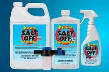 Star brite salt off concentrate kit - ultimate boat salt remover & marine engine flush - 32 oz. with applicator - perfect for outboard motor flush & washing salt deposits away (094000)