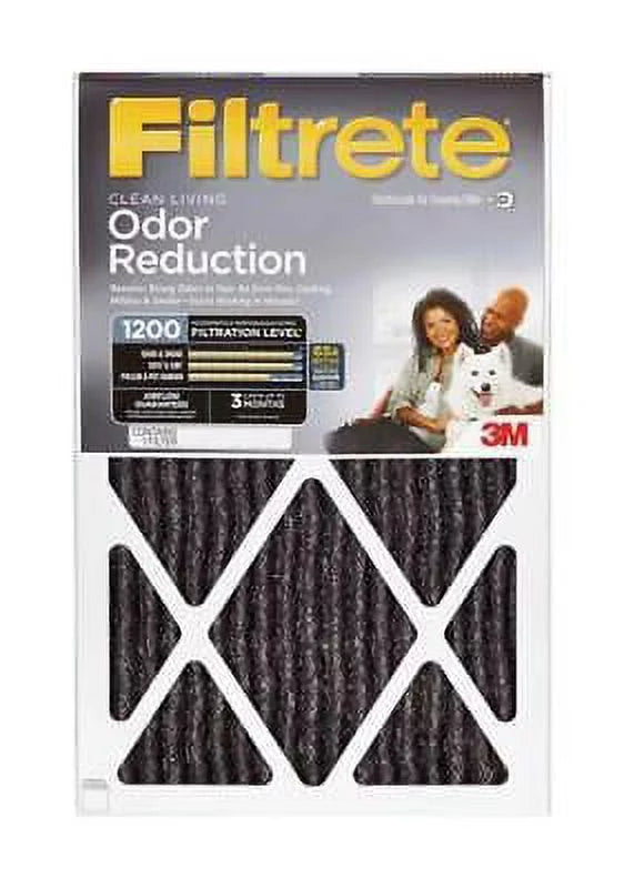 3m filtrete 20 in. w x 20 in. h x 1 in. d carbon 11 merv pleated air filter (pack of 4)