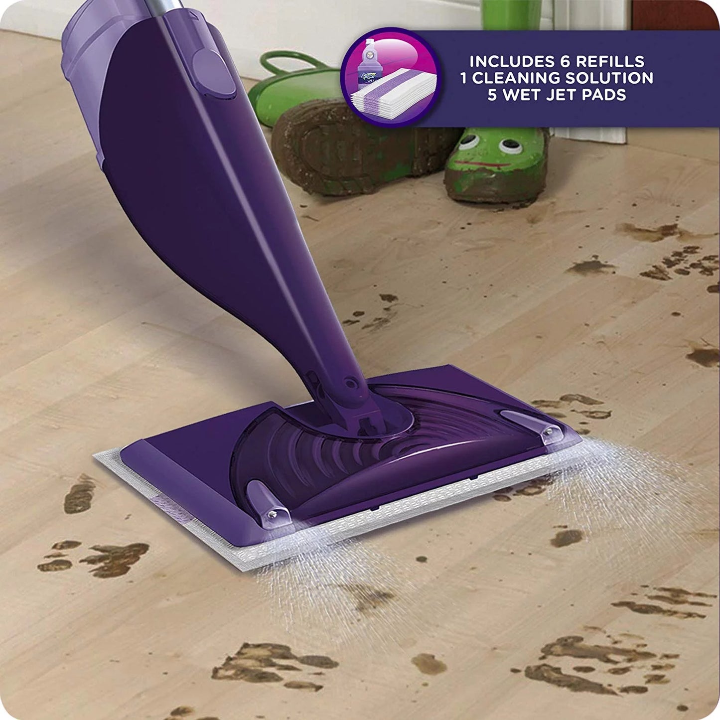 Swiffer wetjet spray mop starter kit, 16.9 fl oz