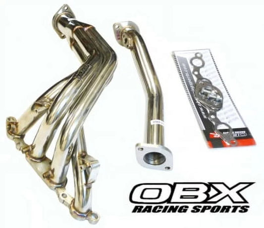 Stainless header fitment for 85 to 87 toyota corolla ae86 gt-s 4ag/4age 16v rwd 1.6l by obx-rs