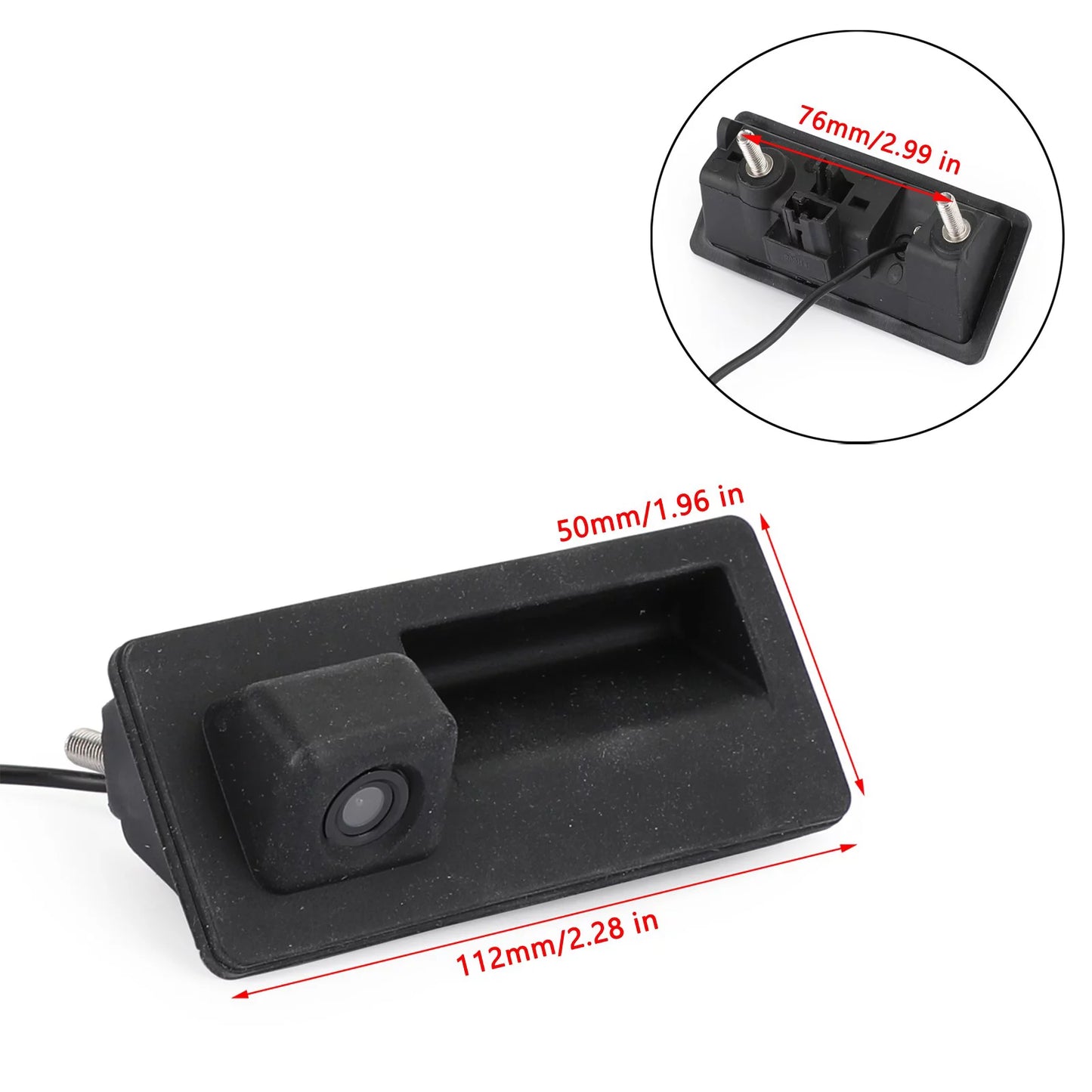 Wireless car rear view handle camera fit for a3 a4 a4l s4 a5 s5 q3 q5 a6 a7 a8