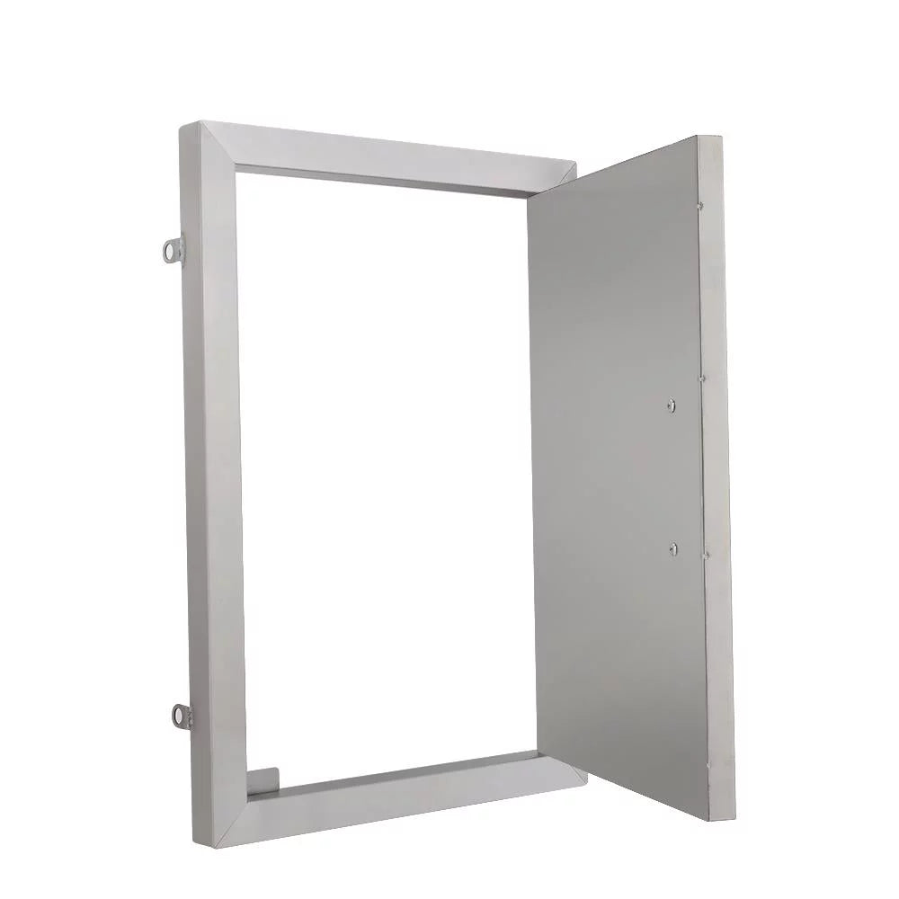 Zimtown single wall bbq access door cutout 14 x 20inch bbq island stainless steel door for outdoor