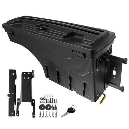 Teledu 1x lockable storage box truck bed tool box right side for ford 2020-2021 f-150