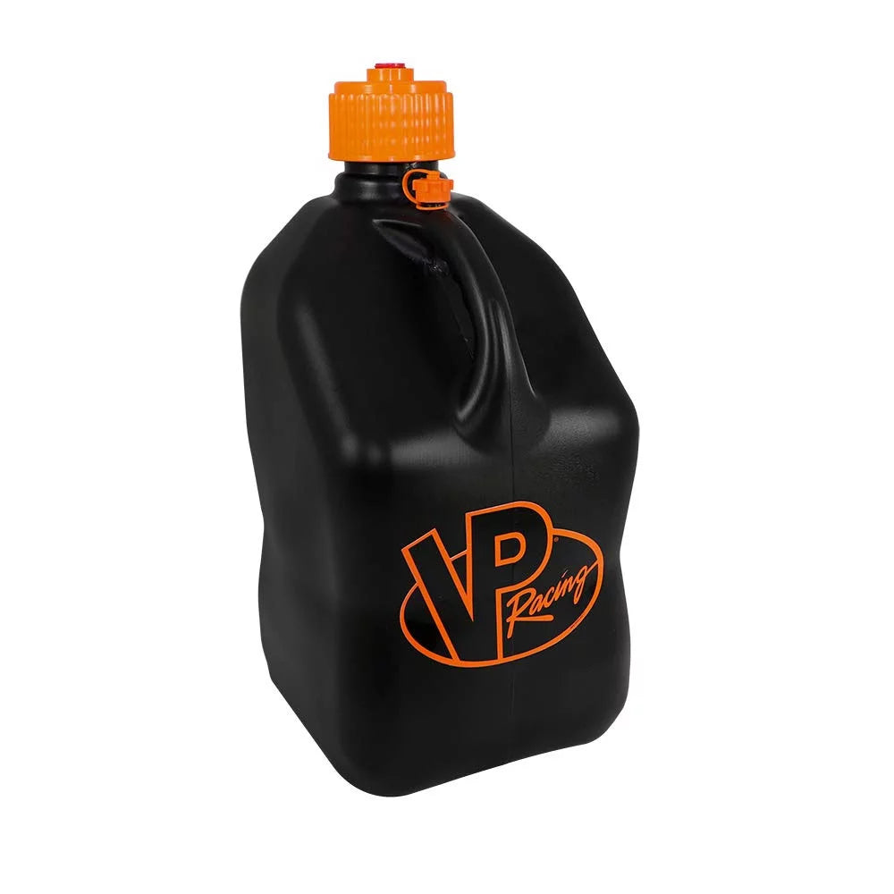 Vp racing fuels 5.5 gallon utility jug and 14 inch hose, black and orange