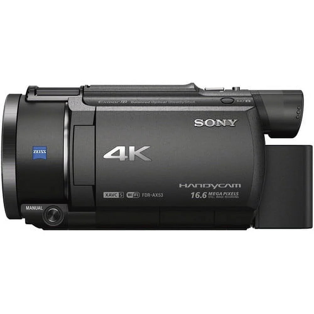 Sony fdr-ax53 4k ultra hd handycam camcorder. - professional bundle