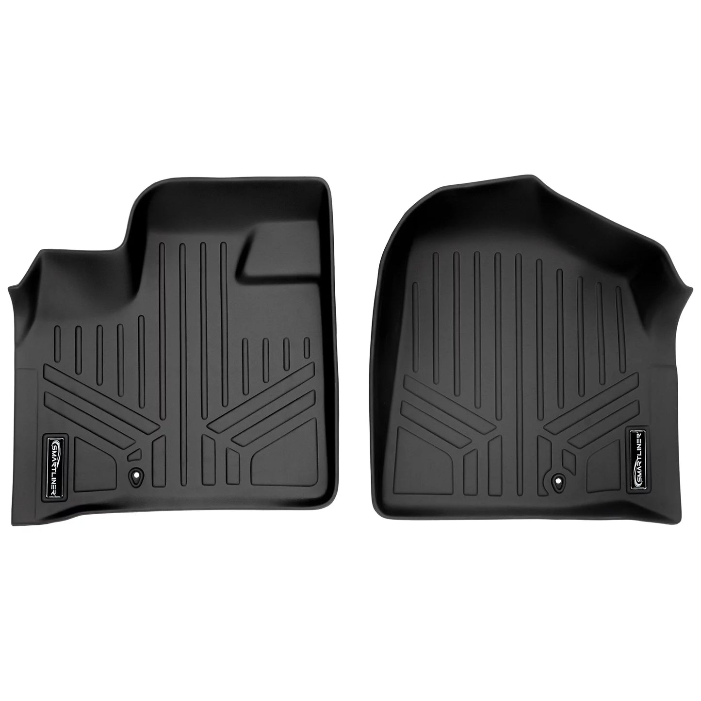 Smartliner front 1st row floor liner mat black for 2008-20 dodge grand caravan