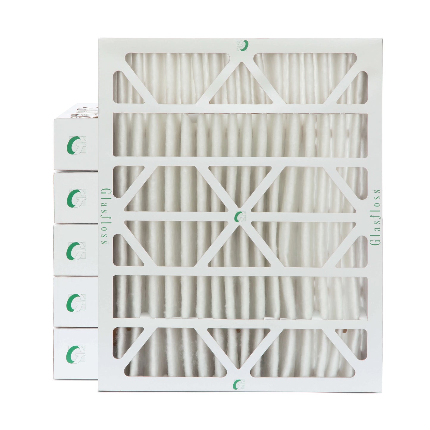 16x20x4 merv 13 (mpr 2200) ac furnace 4" inch air filters by glasfloss industries. 6 pack (actual depth: 3-3/4")