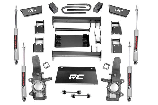 Rough country 5" lift kit (fits) 1997-2003 f150 4wd | n3 shocks | lifted knuckles suspension system | 476.20