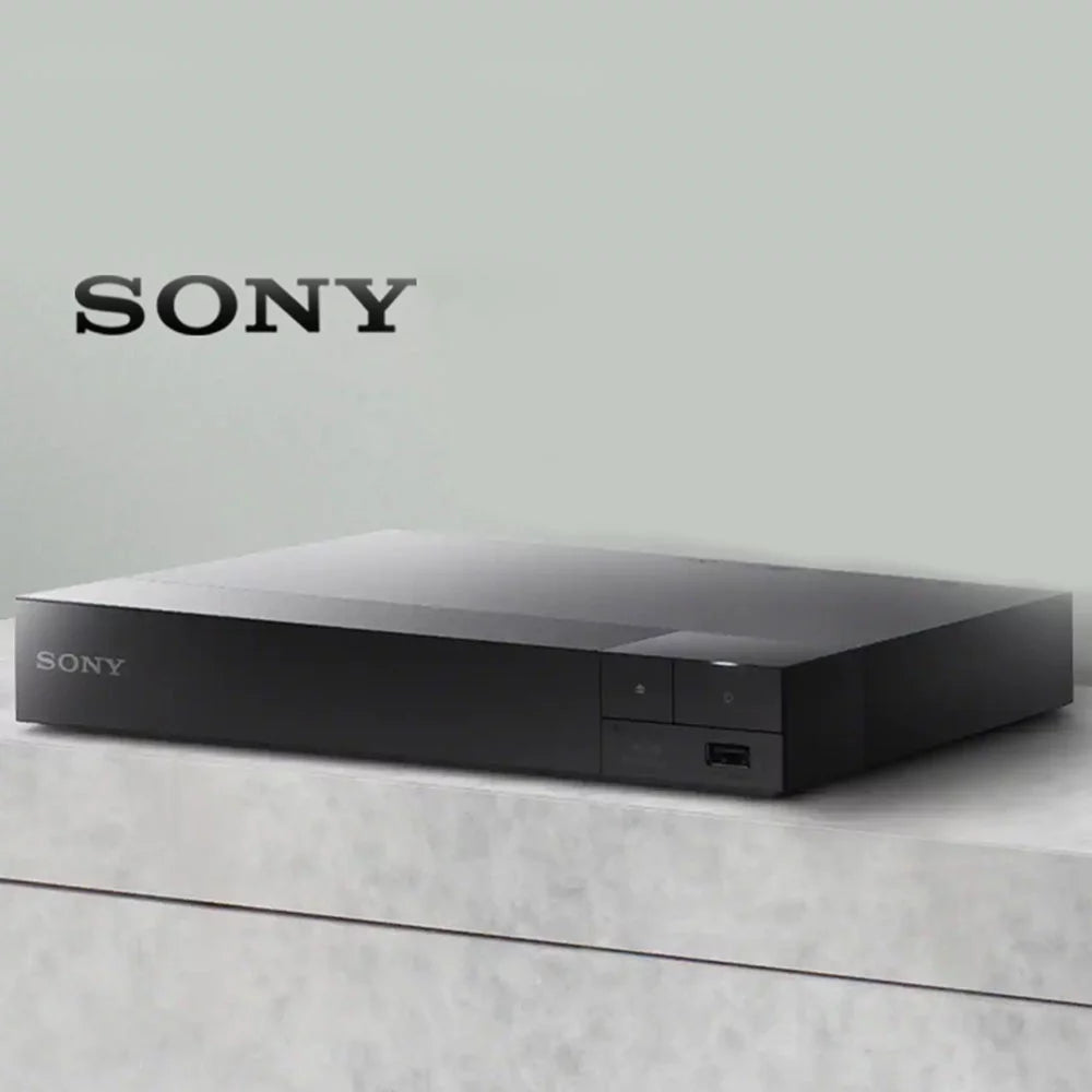 Sony streaming blu-ray disc player with wifi - bdp-bx370 bundle with deco gear 6 ft high speed hdmi 2.0 cable and microfiber tv screen cloth