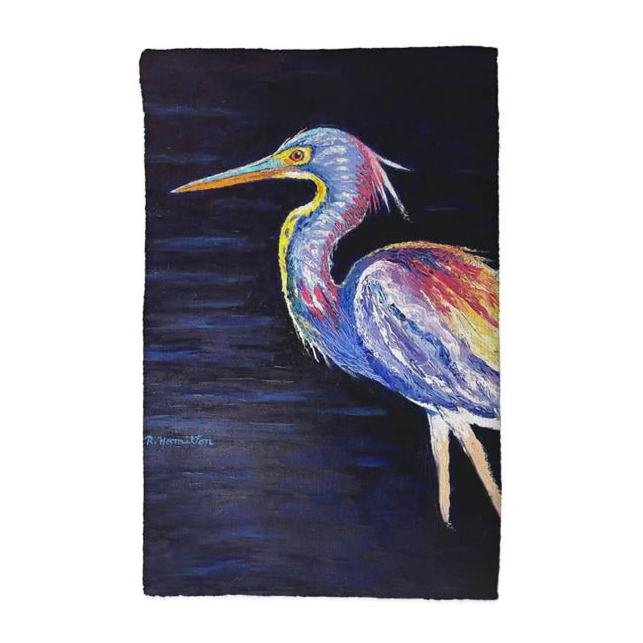 16 x 25 in. palette louisiana heron kitchen towel