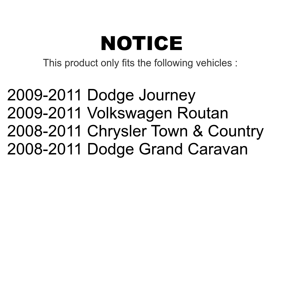 Transit auto - rear disc brake rotors and ceramic pads kit for dodge grand caravan chrysler town & country journey volkswagen routan ram c/v k8a-100736
