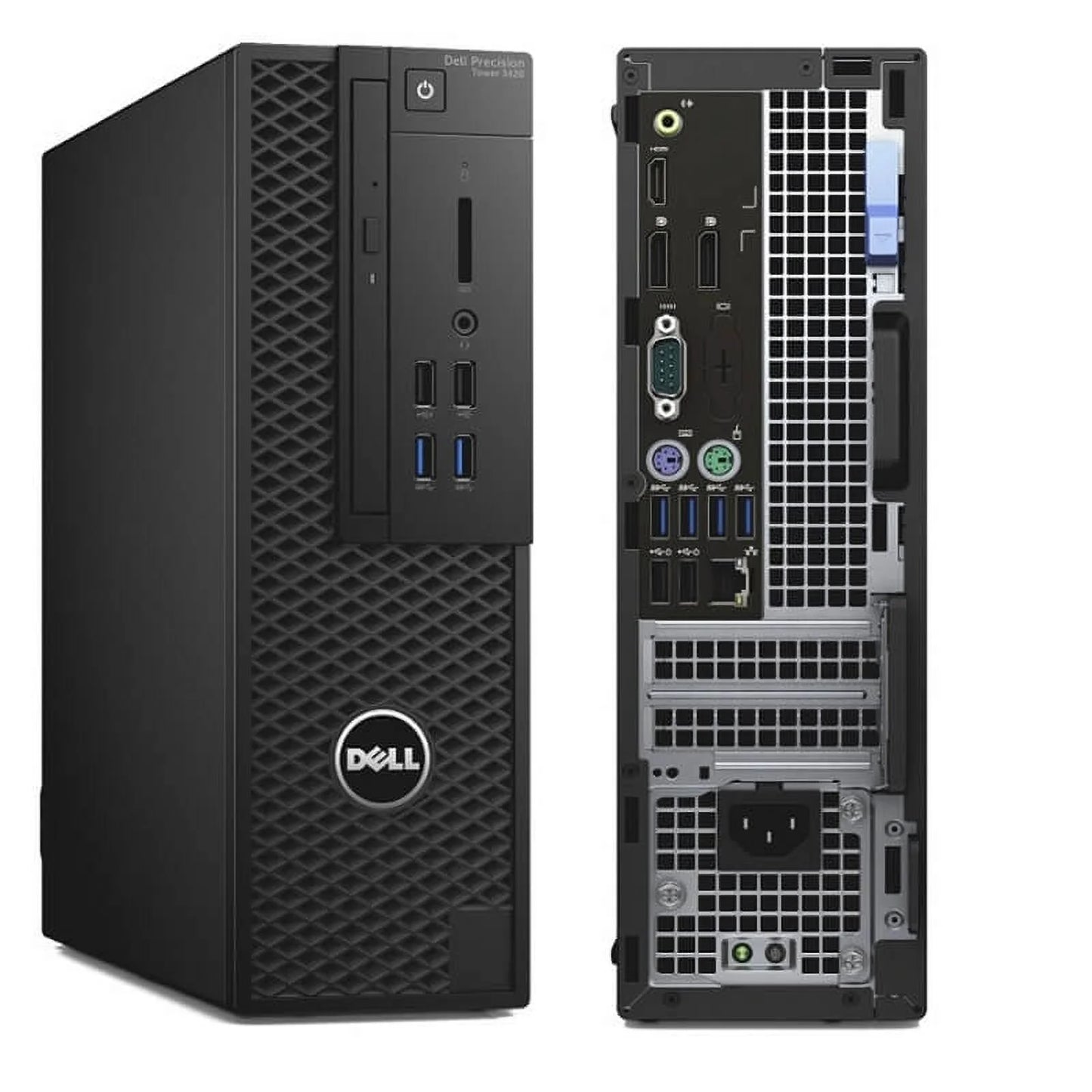 Used dell precision tower 3420 workstation i7-6700 4c 3.4ghz 4gb 1tb nvme k620 win 10