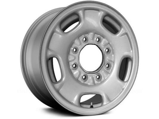 Steel wheel - sliver - 16 x 6.5 inch - compatible with 2003 - 2018 chevy express 3500 2004 2005 2006 2007 2008 2009 2010 2011 2012 2013 2014 2015 2016 2017