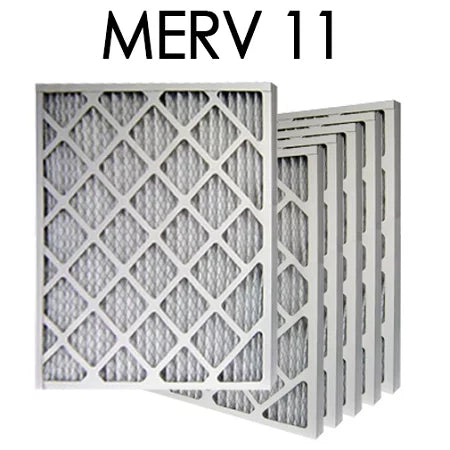 20x25x2 merv 11 pleated air filter 6pk | 19.5x24.5x1.75 - actual size