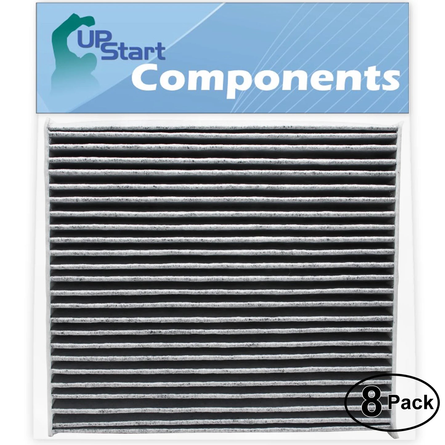 8-pack replacement for cabin air filter for 2013 toyota matrix l4 1.8l 1798cc car/automotive - activated carbon, acf-10285