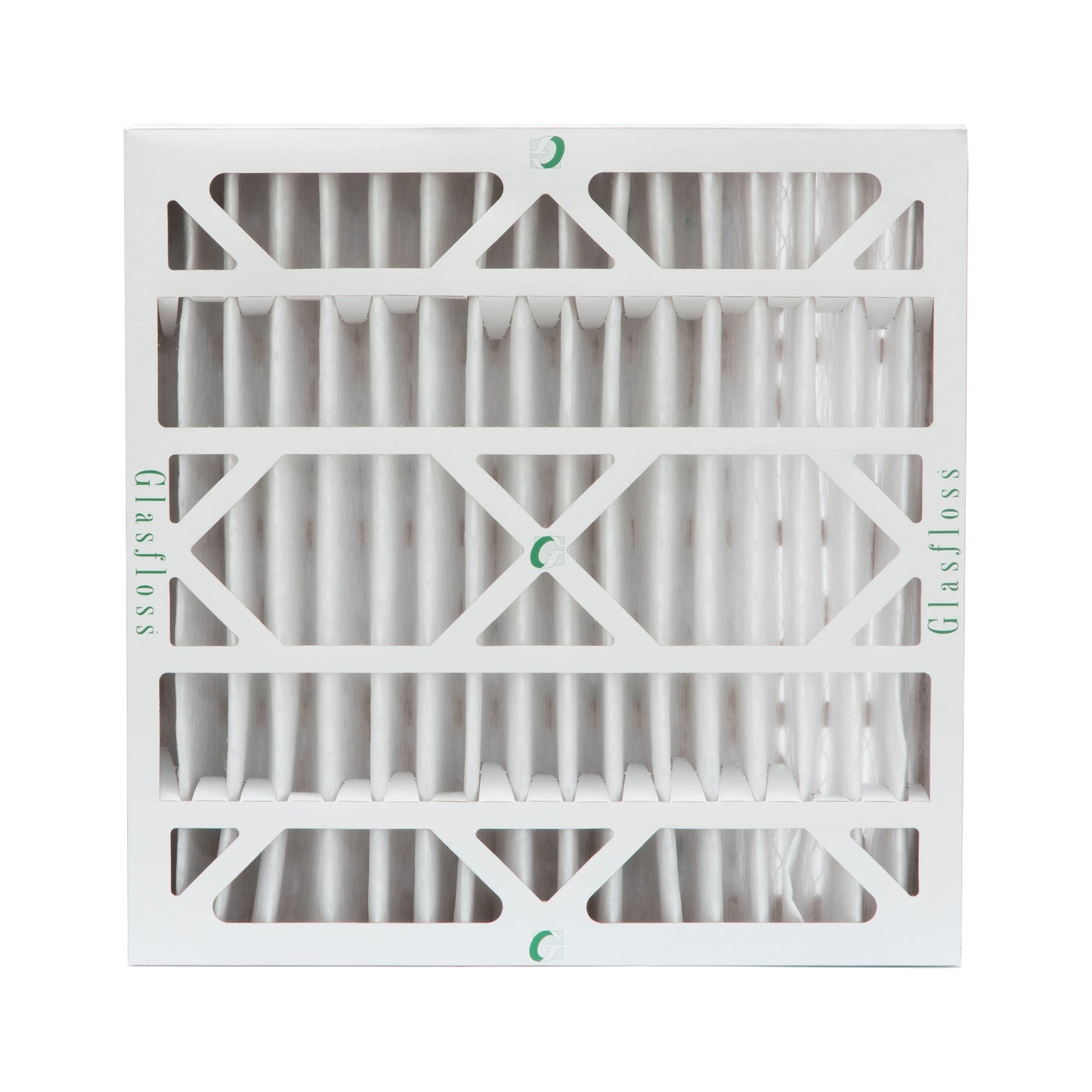 20x20x4 merv 10 pleated ac furnace air filters by glasfloss industries. ( 3 pack ) exact size: 19-1/2 x 19-1/2 x 3-3/4