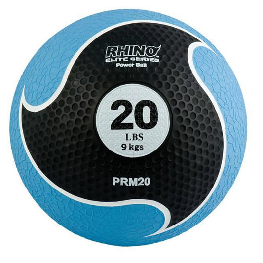 Champion sports  20 lbs rhino elite medicine ball, blue