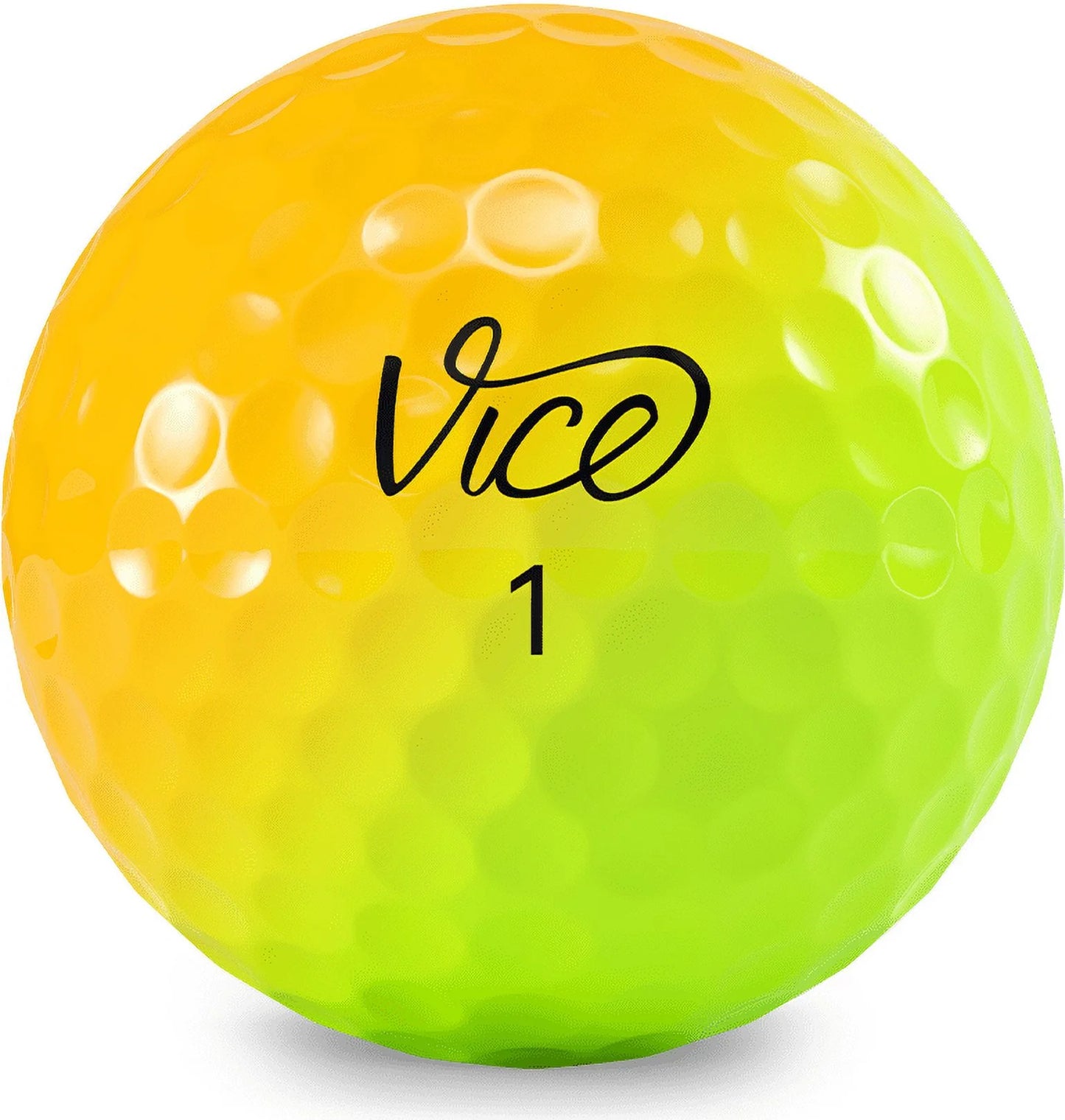 Vice golf limited edition pro plus golf balls|shade yellow orange