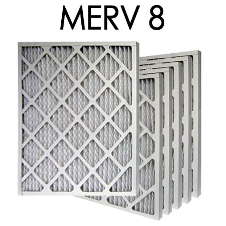 15x20x1 merv 8 pleated air filter 6pk | 14.5x19.5x.75 - actual size