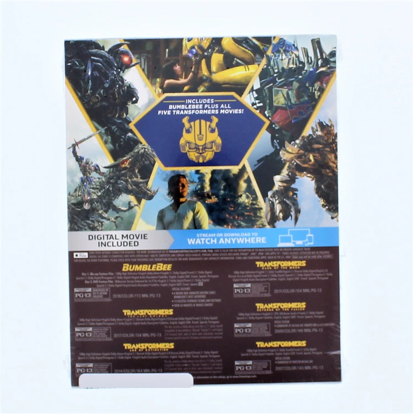 Bumblebee and transformers 6-movie pack (blu-ray)