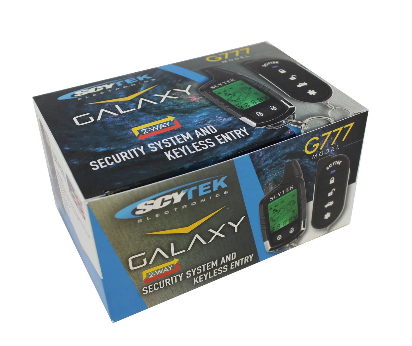 Scytek galaxy g777 v2 2 way car alarm anti theft security system keyless entry