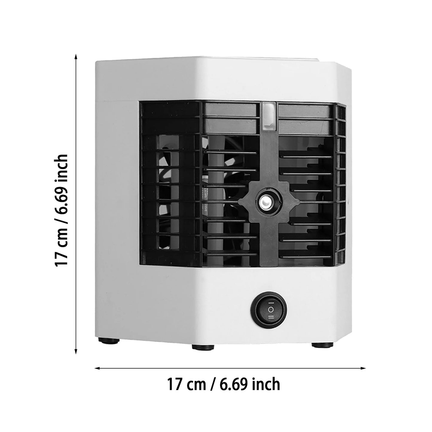 Yhaiogs mini portable air cooler personal space cooler easy to fill water and led light and portable air conditioner device cool any space like home office