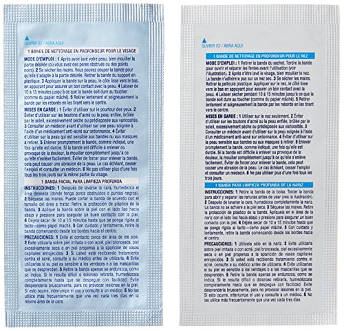 Biore combo pack deep cleansing pore strips face/nose 14 ea (pack of 3)