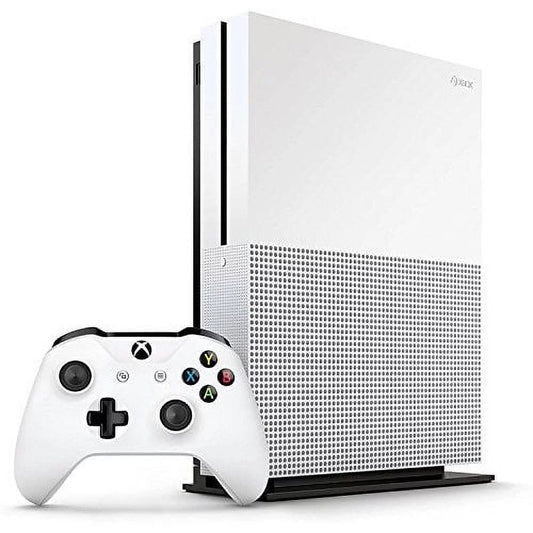 Restored microsoft xbox one s 500gb console white slim (refurbished)