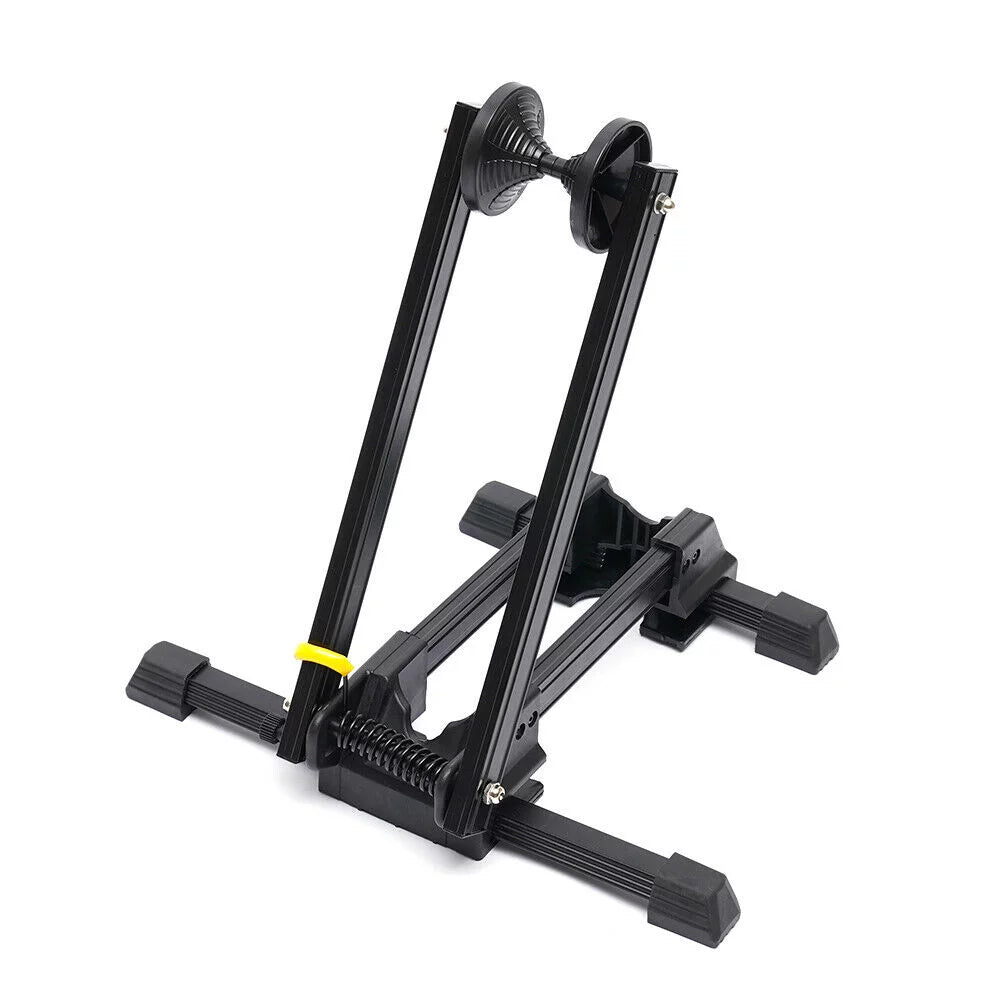 Bike floor parking rack storage stand bicycle mountain bike holder foldable black