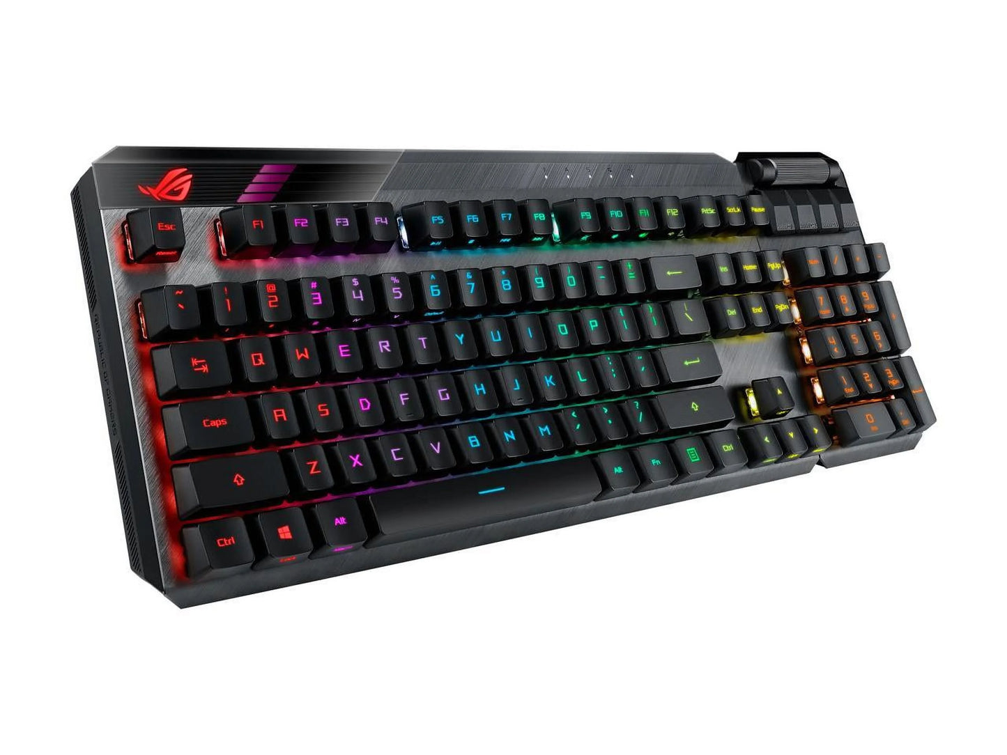 Asus ma02 rog claymore ii wireless modular gaming mechanical keyboard with rog rx blue switches, detachable numpad & wrist rest