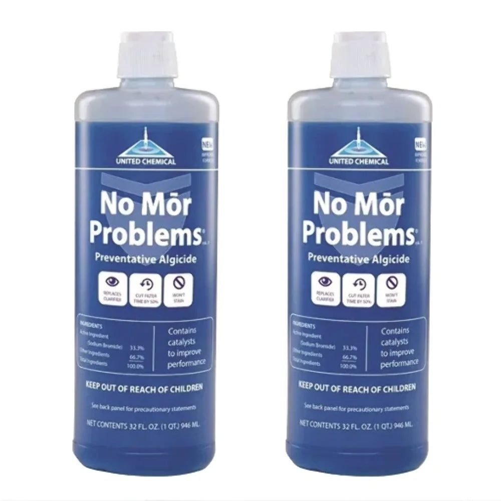 United chemical no mor problems swimming pool algaecide 1 quart nmp-c12 2 pack