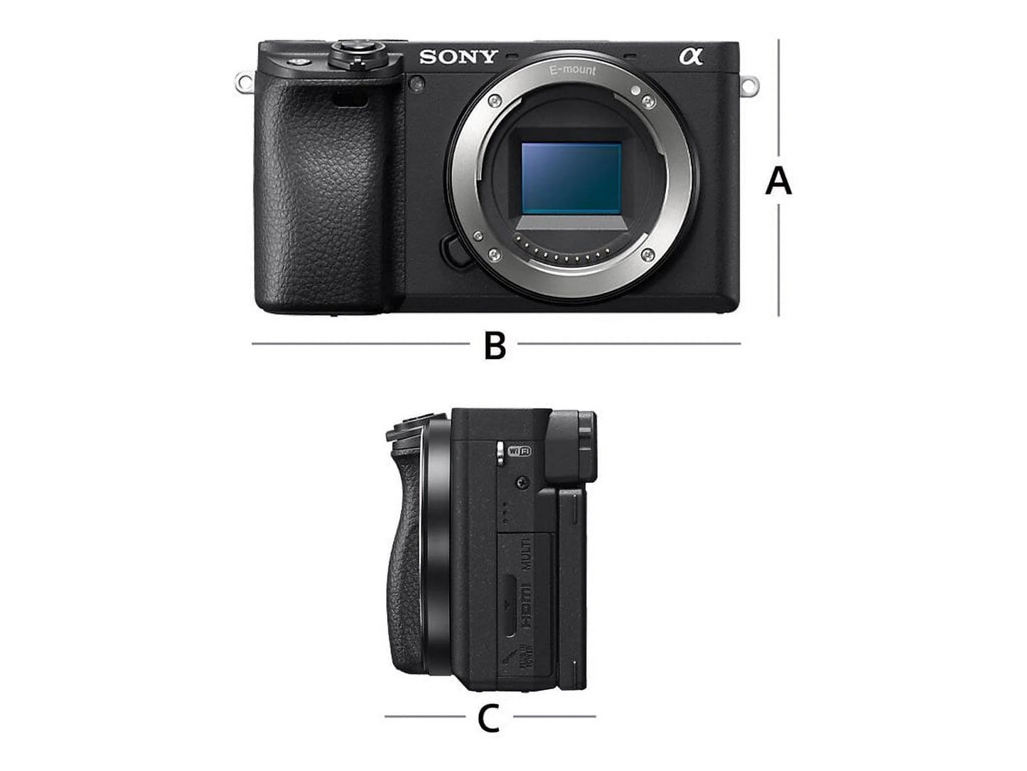 Sony a6400 ilce-6400l - digital camera - mirrorless - 24.2 mp - aps-c - 4k / 30 fps - 3x optical zoom 16-50mm lens - wi-fi, nfc, bluetooth - black