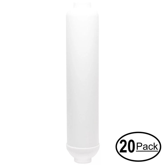 20-pack replacement for expres water rouv10mc inline filter cartridge - universal 10-inch cartridge for express water 6 stage uv reverse osmosis filtration system - denali pure brand