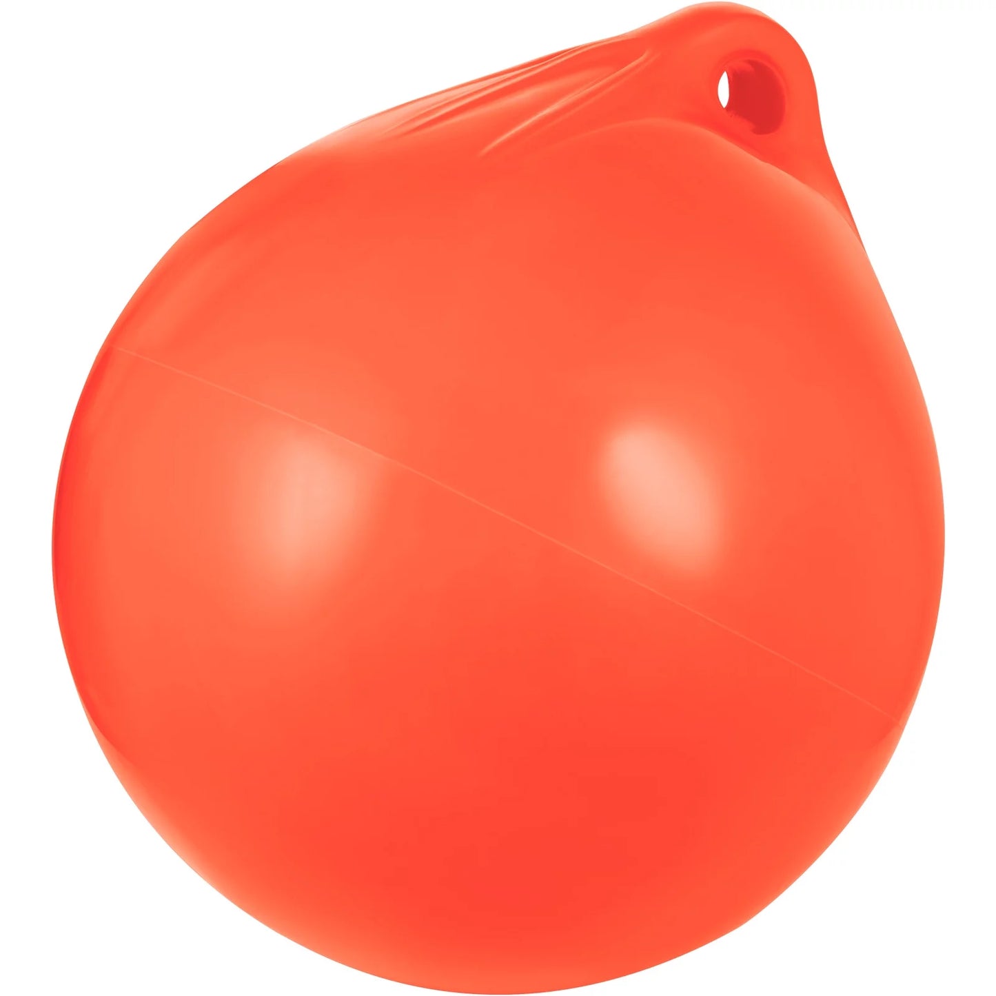 Bentism boat buoy ball, 27in diameter inflatable heavy-duty marine-grade vinyl marker buoy, round boat mooring buoy, anchoring, rafting, marking, fishing, orange