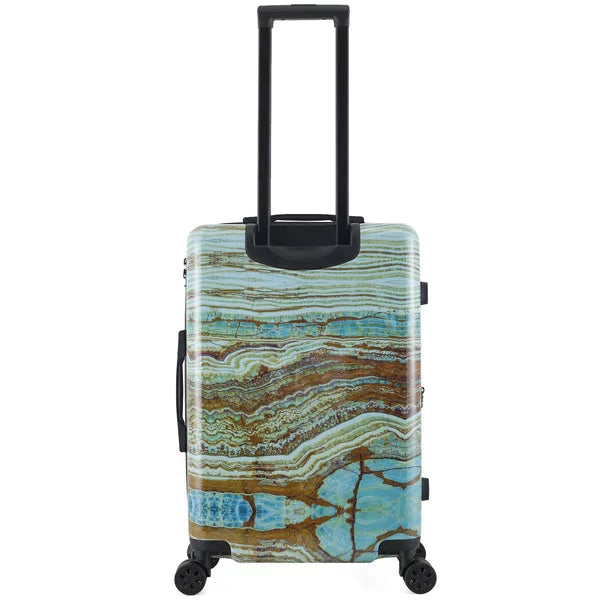 Tucci disegno - earth art emerald marble 24-inch medium hardside luggage