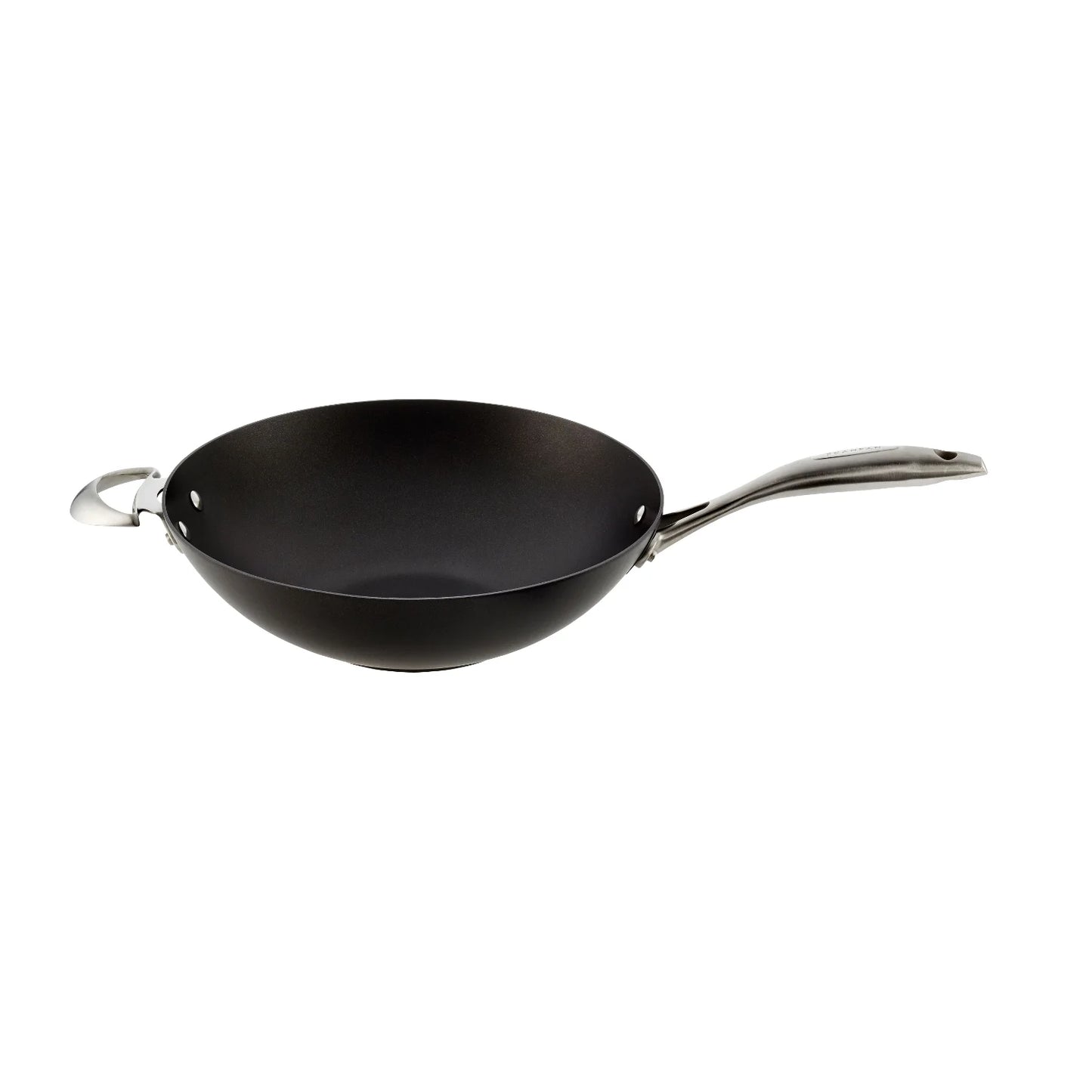 Scanpan pro iq black cast aluminum 12.5 inch wok