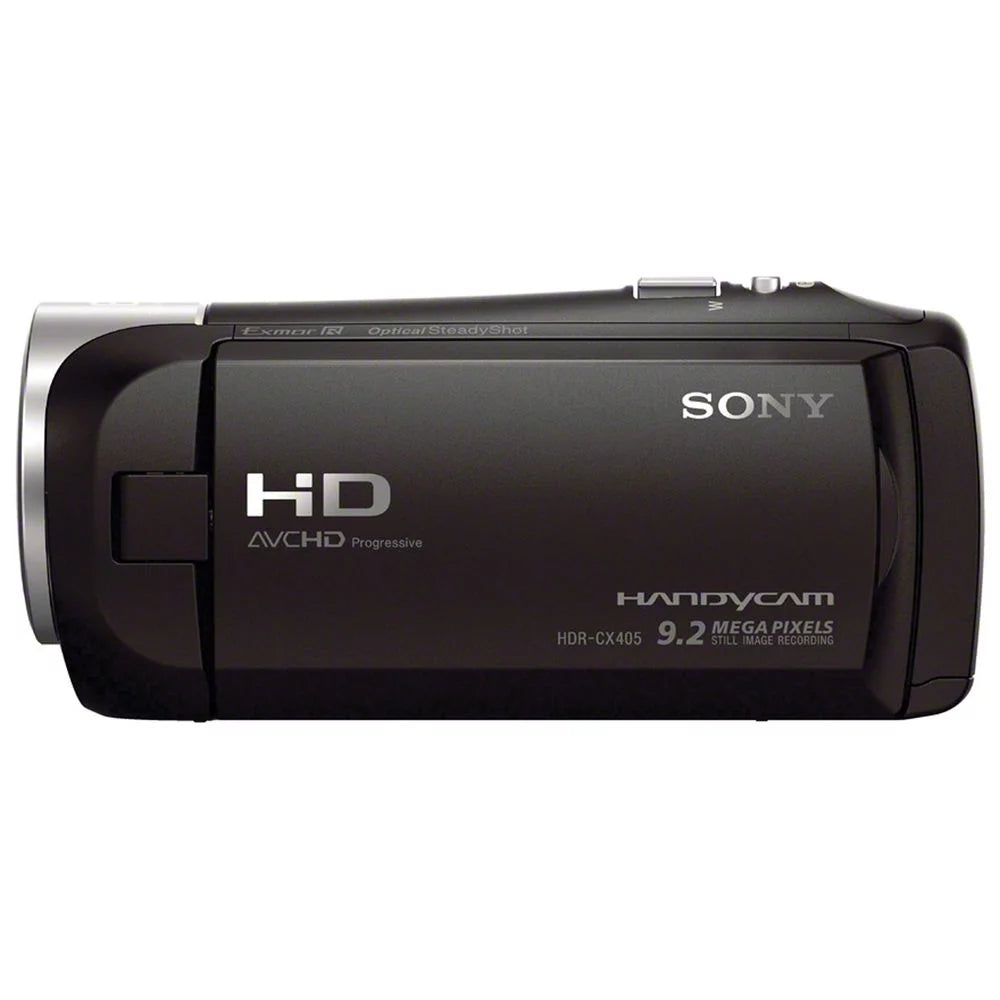 Sony hdr-cx405 hd handycam + 1 yr warranty + flash - 64gb kit