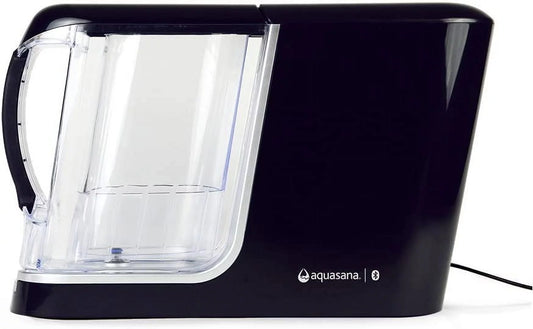 Aquasana clean water machine, powered water filter pitcher, filters 320 gallons, black