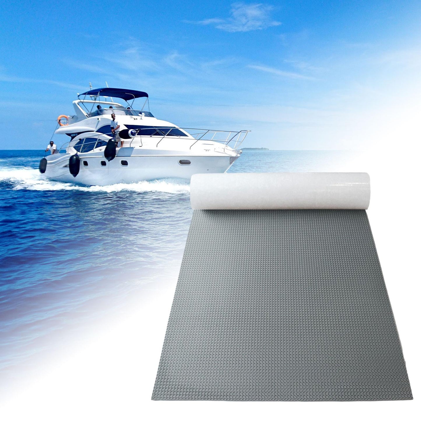 Tnarru generic boat flooring anti slip decking sheet easy to clean waterproof boat carpet for swimming pool yacht swim platform