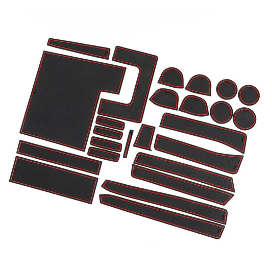 Teledu 25pcs/set red non-slip door slot pad cup holder mat