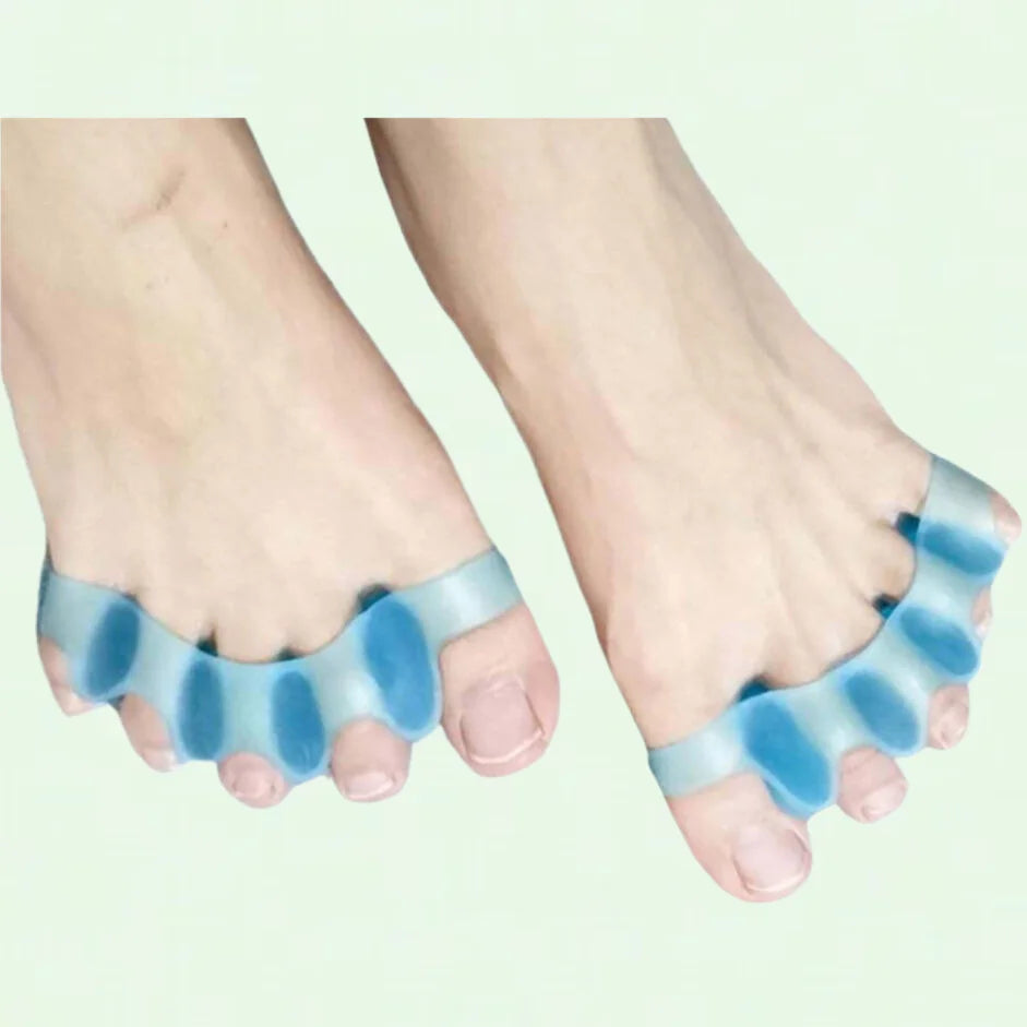 4pcs toe separators & toe stretcher spacer for yoga, walking and dancing - bunion relief, gel toe alignment for women and men