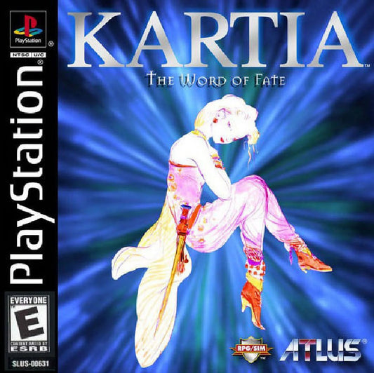 Restored kartia: the word of fate (sony playstation 1, 1998) rpg game (refurbished)