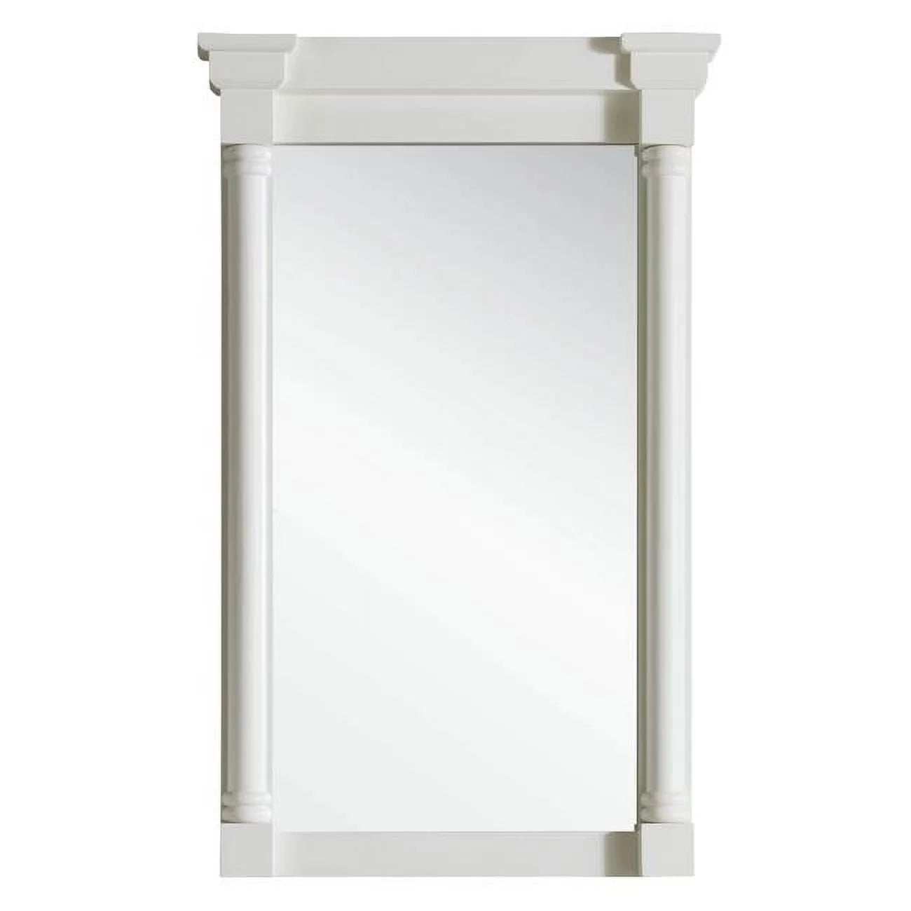 23 in. savannah & providence mirror, bright white