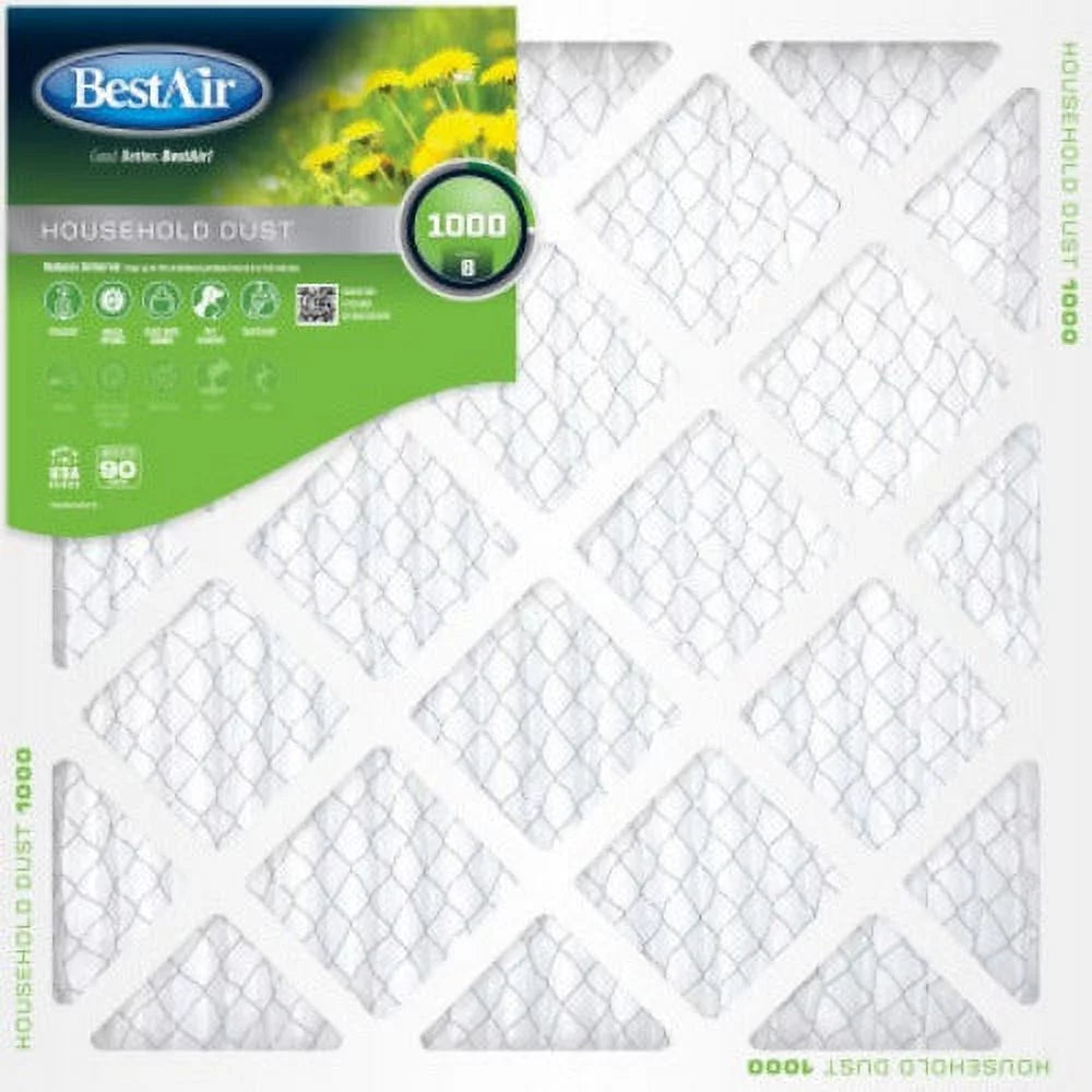 Best air b1-1624-8-12 16" x 24" x 1" pleated furnace air filter 90 days - quantity of 12