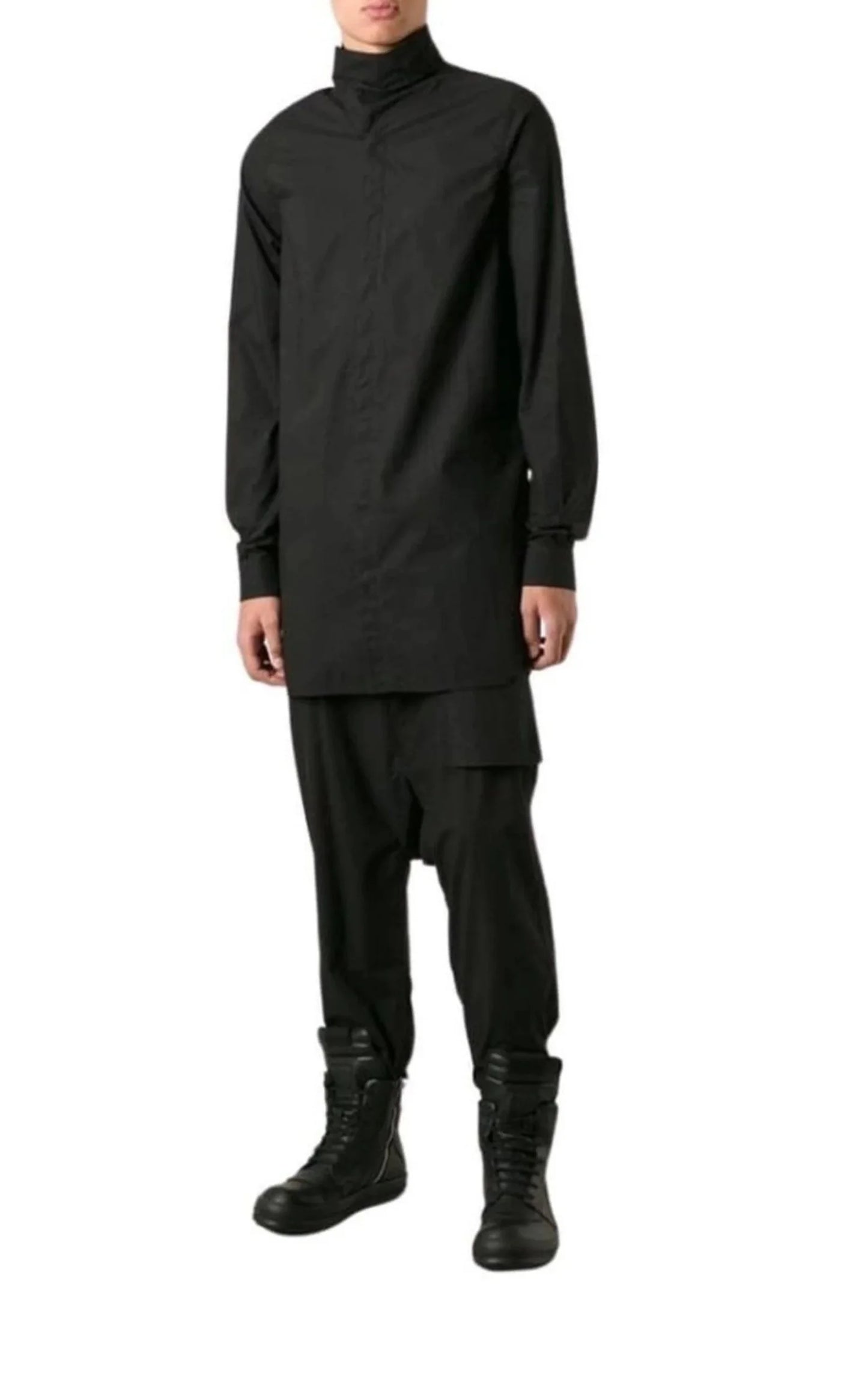 Black cotton island shirt