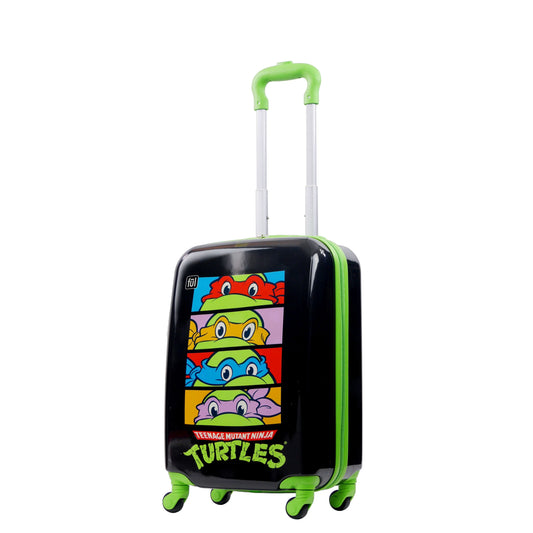 Teenage mutant ninja turtles 21 inch kids rolling luggage, tmnt hardshell carry on suitcase with spinner wheels, multi