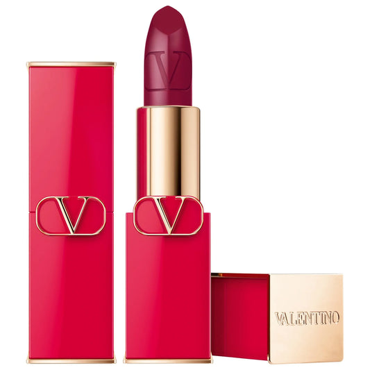 Valentino rosso valentino high pigment refillable lipstick - 505r fearless violet - deep berry