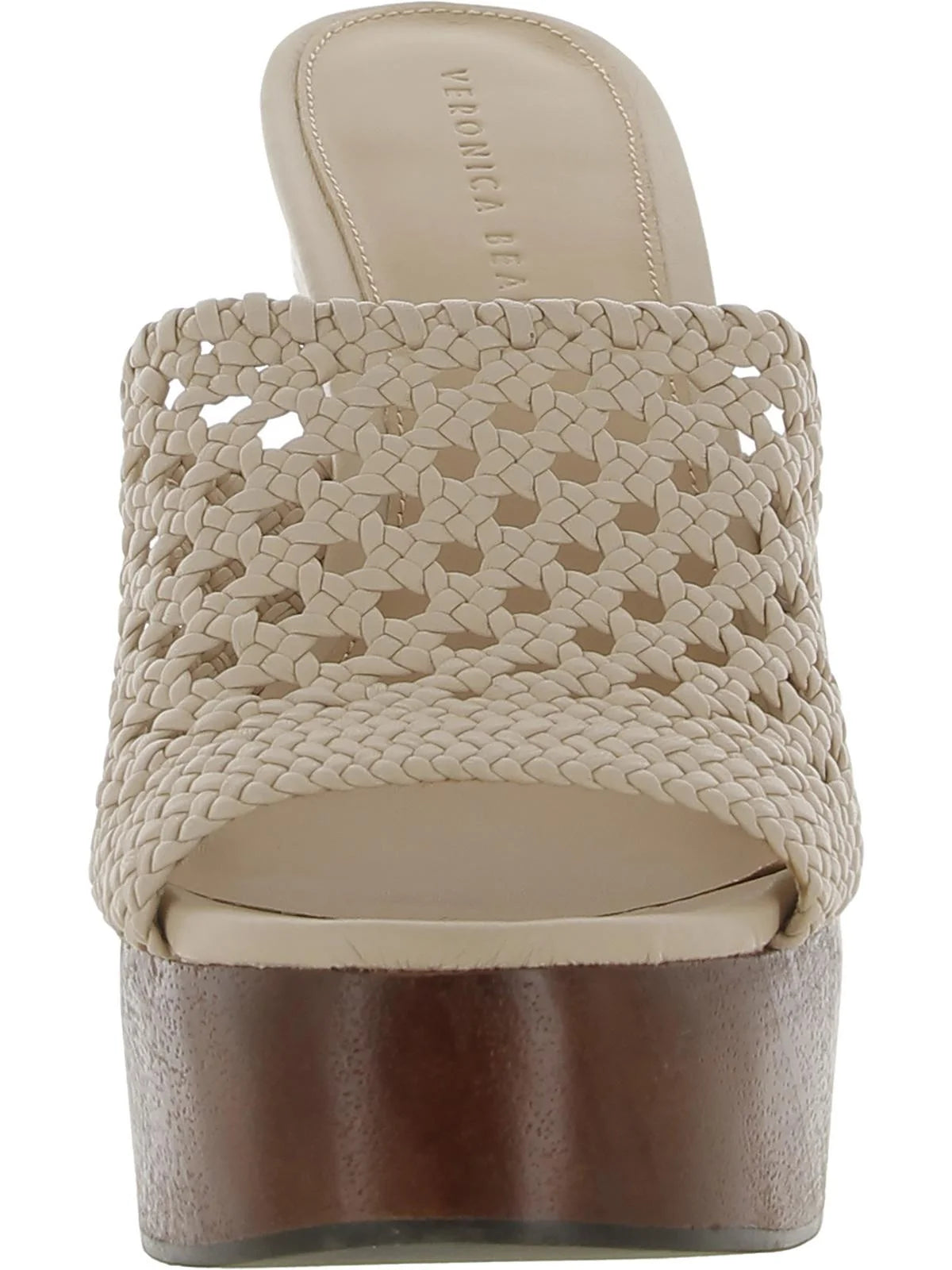 Veronica beard womens guadalupe woven peep toe clogs