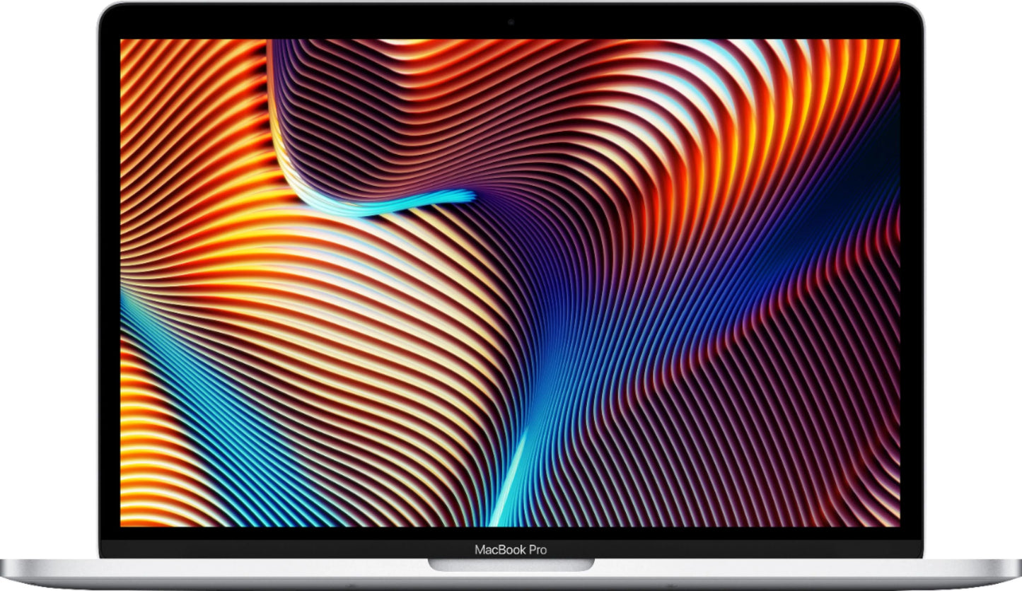 Apple macbook pro 13-inch (i5 2.3ghz, 256gb ssd) (mid 2018, mr9u2ll/a) - silver bundle with black zipper sleeve + laptop starter kit + cleaning kit (refurbished)